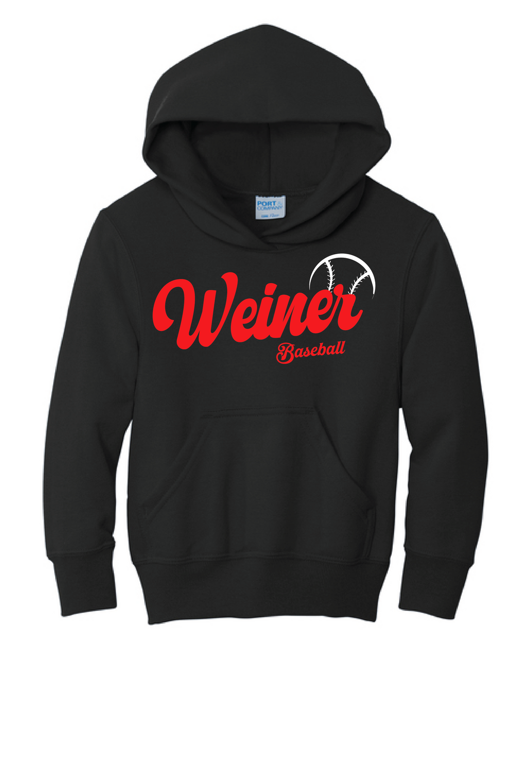 Black Baseball Hoodie
