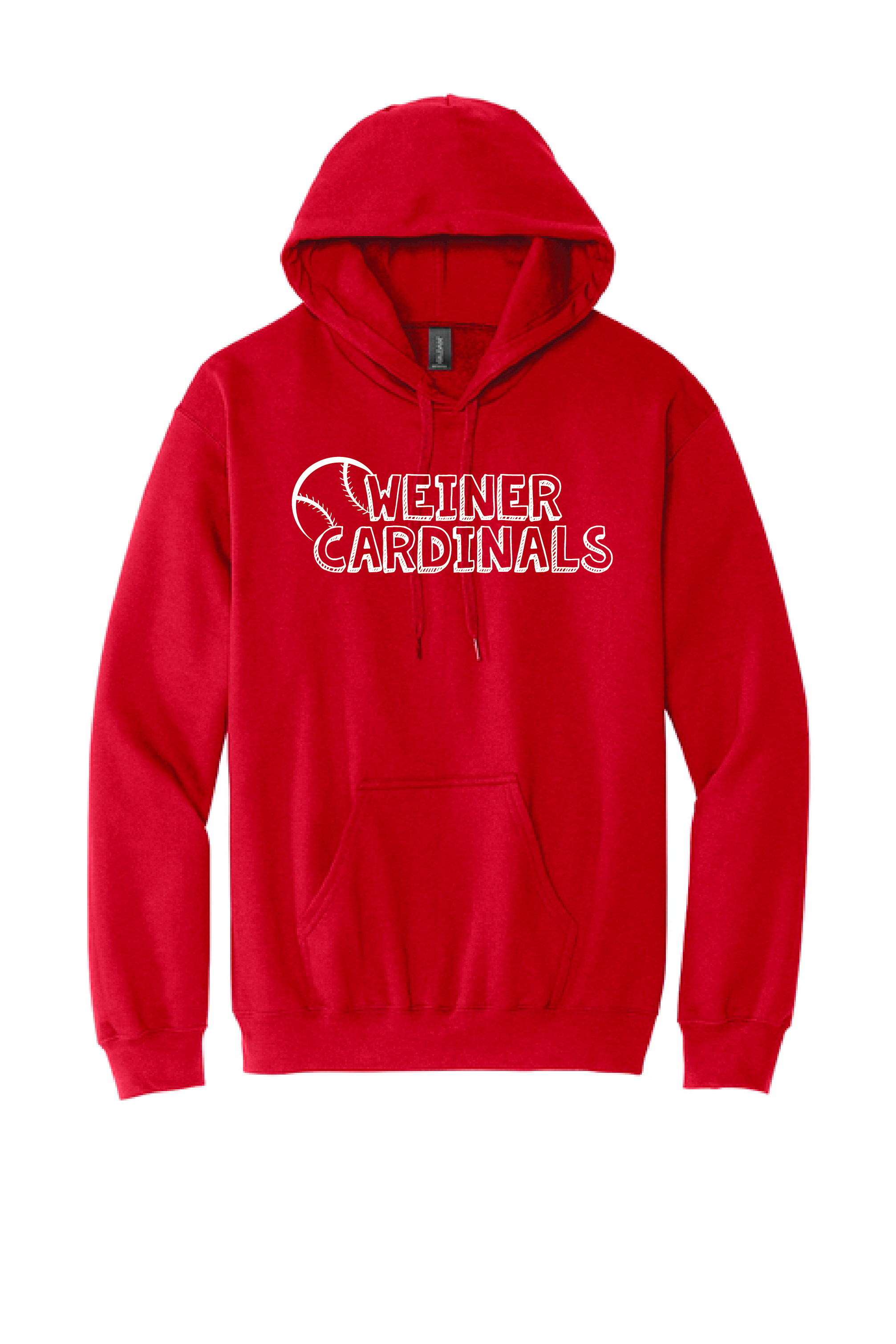 Red Baseball Hoodie