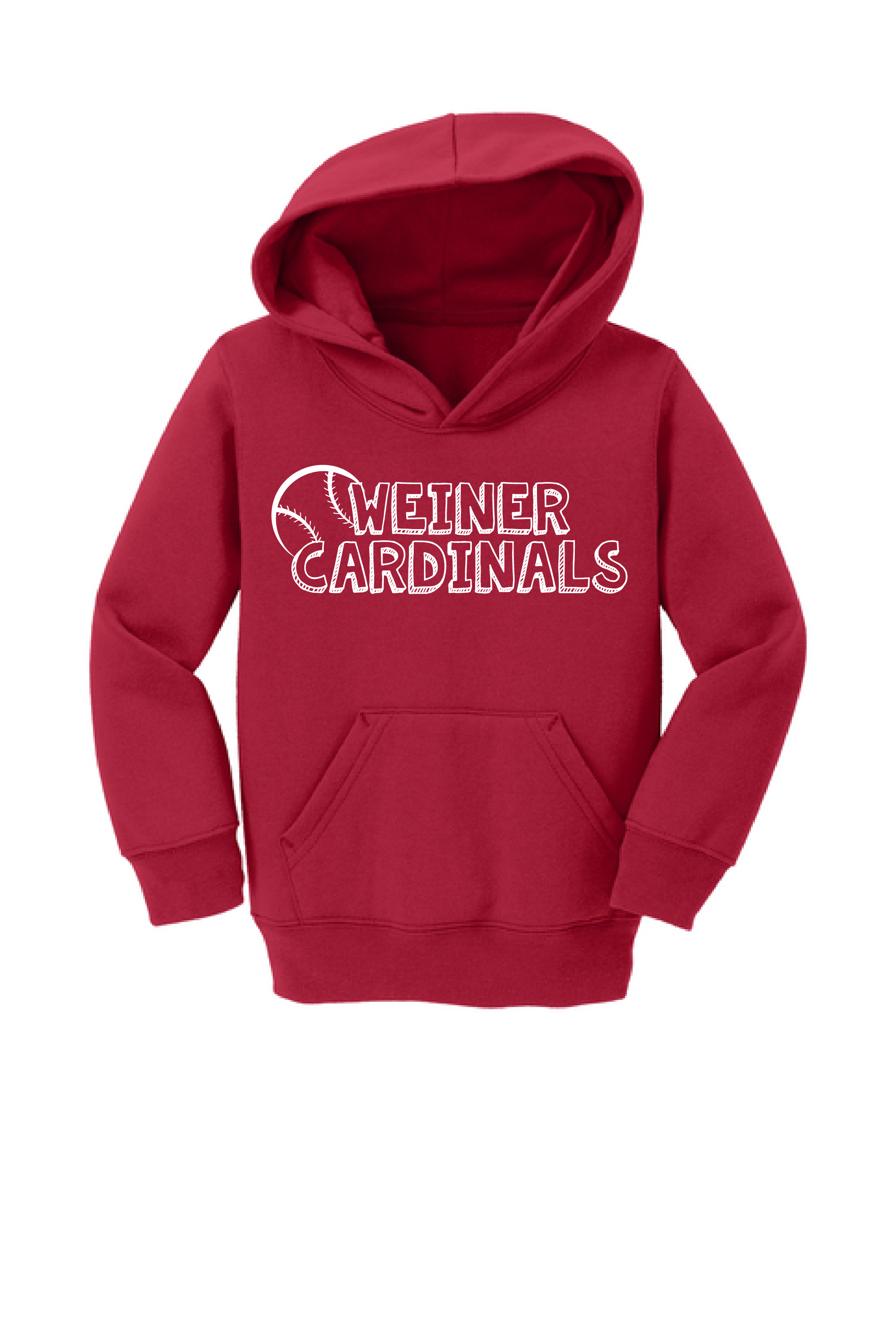 Red Baseball Hoodie